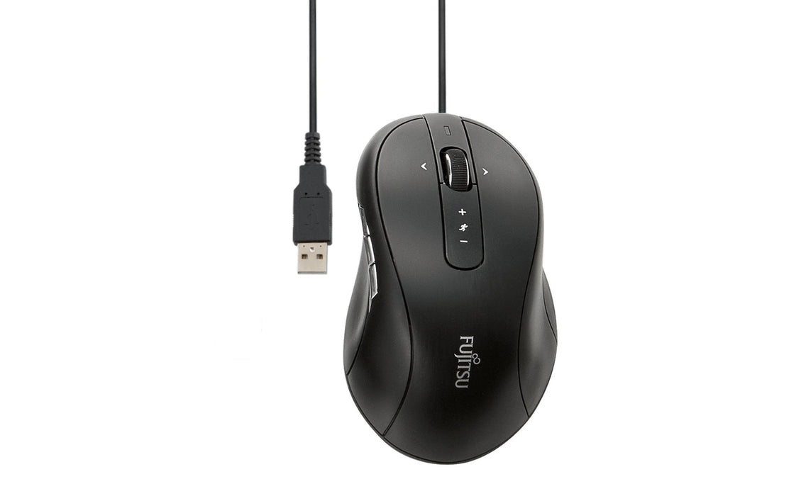 Raton Fujitsu Optical M520 1000dpi Usb Negro Oem*