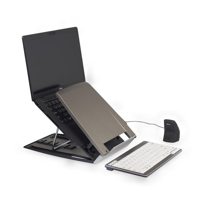 Bakker Elkhuizen Soporte Portatil Ergo-Q330 6 Niveles Alu Silver Retail