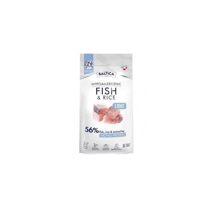 Baltica Nutraceutic Hypoallergenic Fish & Rice Light M 3kg