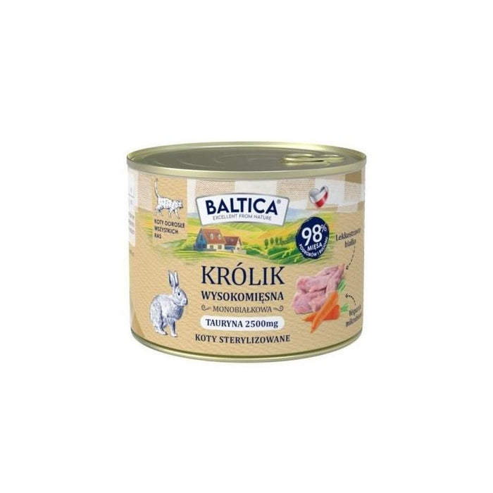 Baltica Smaki Regionów Kot Dorosly Królik  185g