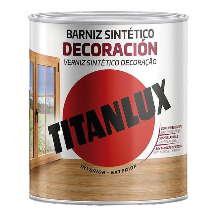 Barniz Sintético Decoración Brillante Caoba 250ml Titanlux M10100414