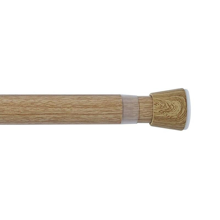 Barra Extensible Multiuso A Presión Sin Taladro, Madera, Ø2,8 - 2,5 X 50 - 80 Cm