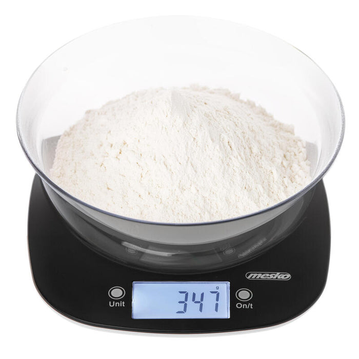 Báscula De Cocina Mesko Ms 3179b Con Cuenco, Negra