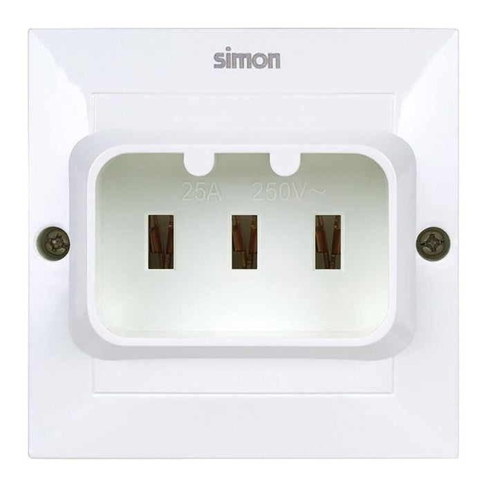 Base Empotrar Bipolar + T 25a Blanco