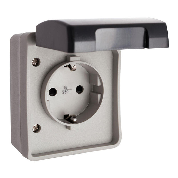 Base Fija Estanca 2p+T 16a 250v~ Ip44 Solera