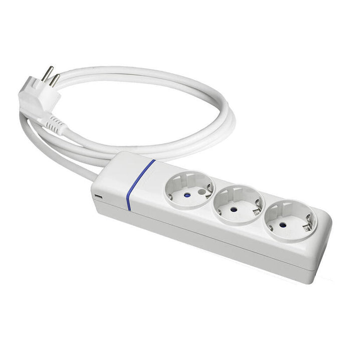 Base Múltiple 3 Tomas T/Tl 1.5m De Cable 8013p Solera