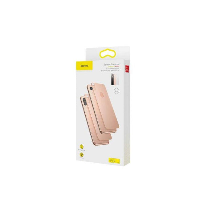 Baseus Iphone Xr 0.3 Mm Full Coverage Curved T-Glass Rear Protector White (Sgapiph61-Bm02)