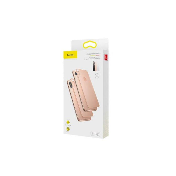 Baseus Iphone Xs Max 0.3 Mm Full Coverage Curved T-Glass Rear Protector Black (Sgapiph65-Bm01)