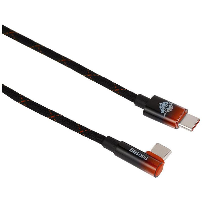 Baseus Mvp 2 Elbow-Shaped Data Cable Type-C To Type-C 100w 2mt Red Black Cavp000720
