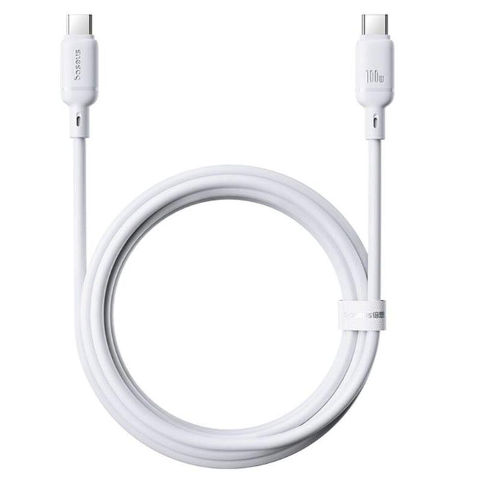 Baseus Silky Series Ladekabel Type-C 100w 2m Cluster Weiss