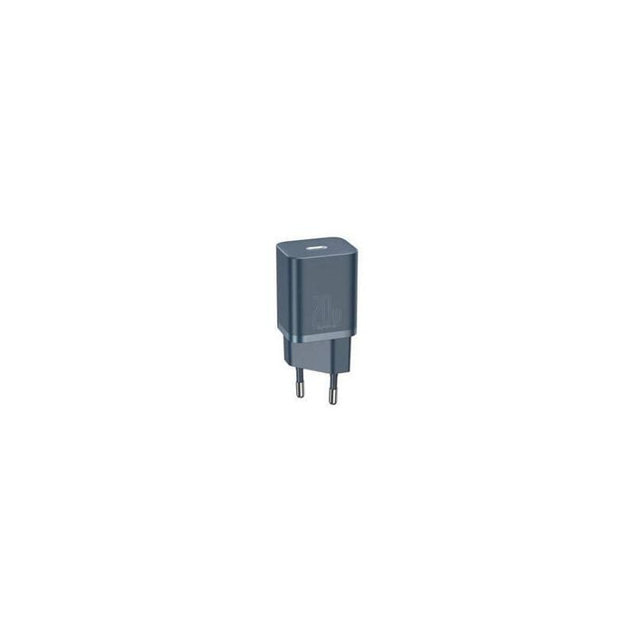 Baseus Travel Charger Set Super Si 1c Qc (With Simple Wisdom Cable Type-C To Lightning 1m) 20w Eu Blue (Tzccsup-B03)