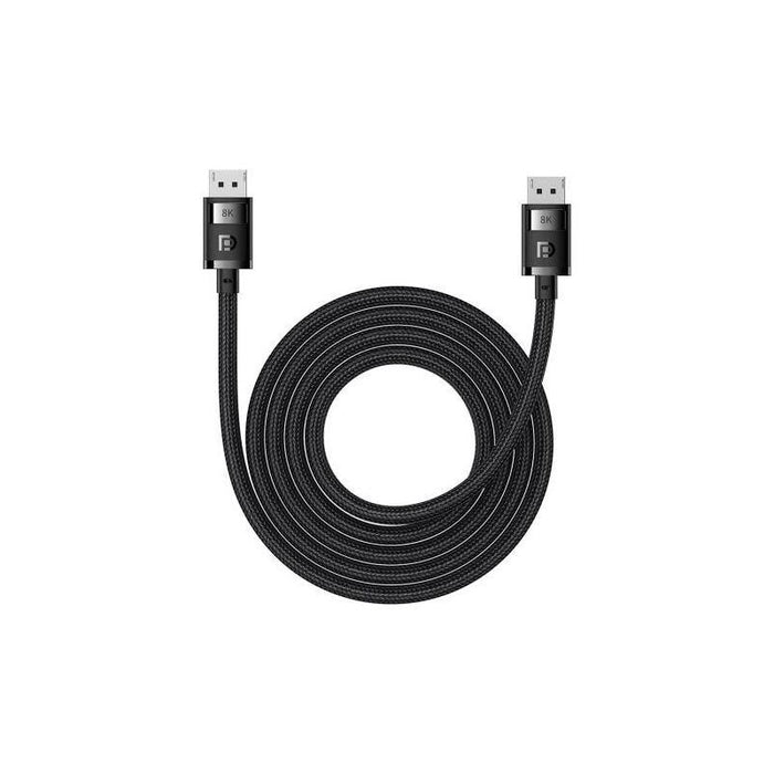 Baseus Video Cable Display Port High Definition Series 8k 60hz Bi-Directional Cable, 2m, Black (B00633706111-02)