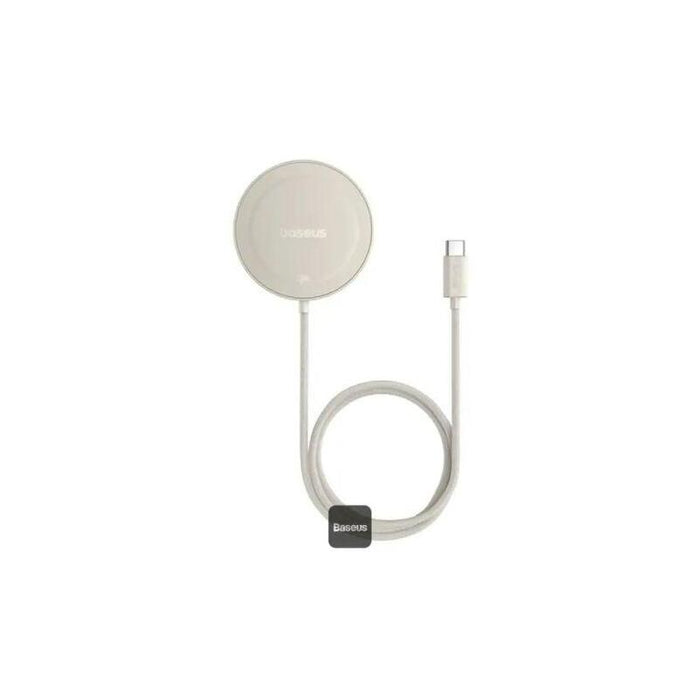 Baseus Wireless Charger Simple Mini4 Magnetic Qi2 15w With Built-In Type-C Cable, Gold (P10273300g21-00)