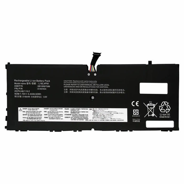 Batería Para Portátil Lenovo Thinkpad X1 Tablet 3Rd Gen L16L4P91