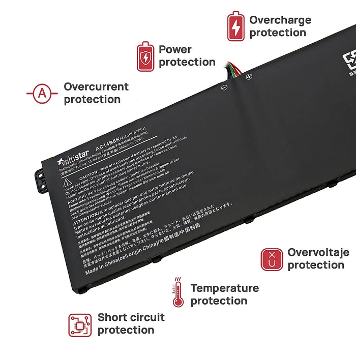 Batería Para Portátil Acer Spin 5 Sp515-51Gn