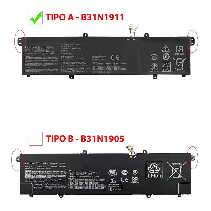 Batería Para Portátil Asus Vivobook 14 S433Fa K433Fa V433Fa