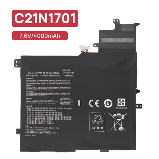 Batería Para Portátil C21N1701 Asus Vivobook S14 X406Ua Series 7.6V 4000Mah 30Wh