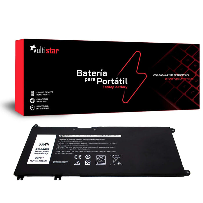 Batería Para Portátil Dell 33Ydh Pvht1 Dncwscb6106B I7778-0026Gry