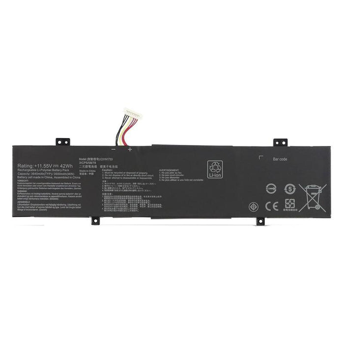 Batería Para Portátil Asus Vivobook Flip 14 Tp412u Tp412ua Tp412fa C31n1733