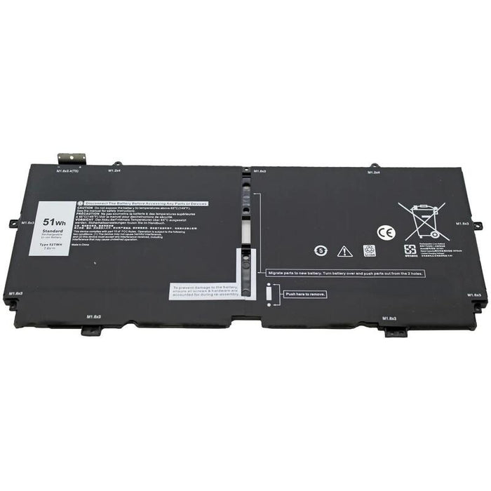 Bateria Para Portatil Dell Xps 13 7390 2 En 1 Xps 13 9310 2 En 1 52twh