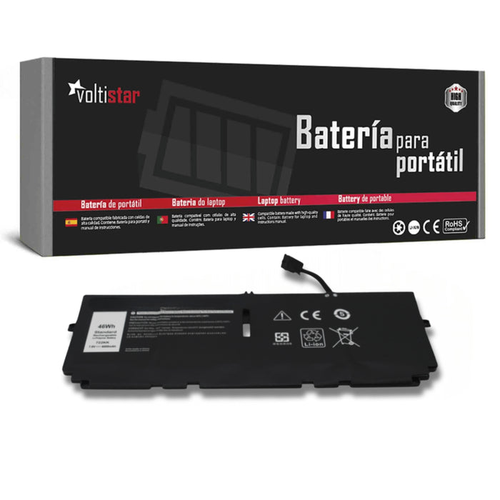 Batería Para Portátil Dell Xps 722kk  37 2s2p
