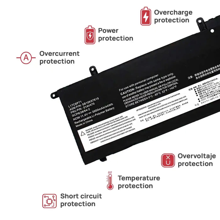 Batería Para Portátil Lenovo Thinkpad X280 Series 01Av470