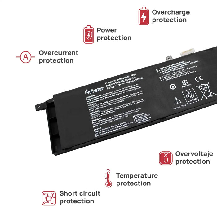 Batería Para Portátil Asus B21N1329 0B200-00840000 D553M F453 F453Ma F553 F553M 7.4V 4500Mah
