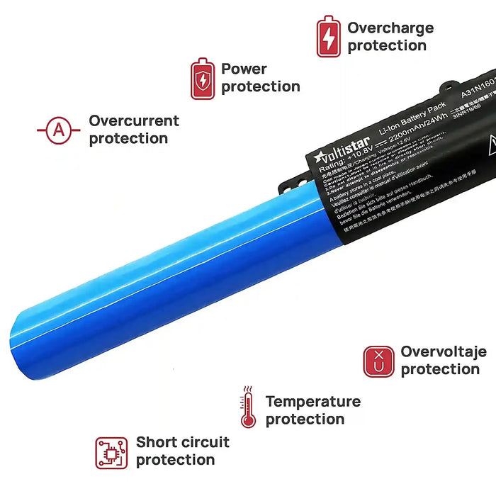 Batería Para Portátil Asus Vivobook R541 A31N1601 A31Lp4Q