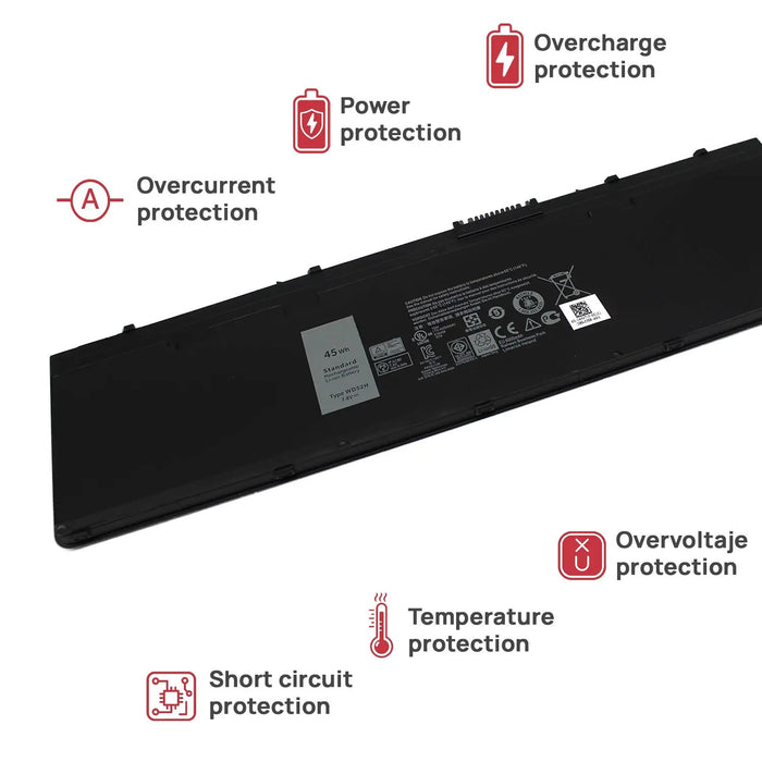 Batería Para Portátil Dell Latitude 12 7000 E7240 E7250 Wd52H