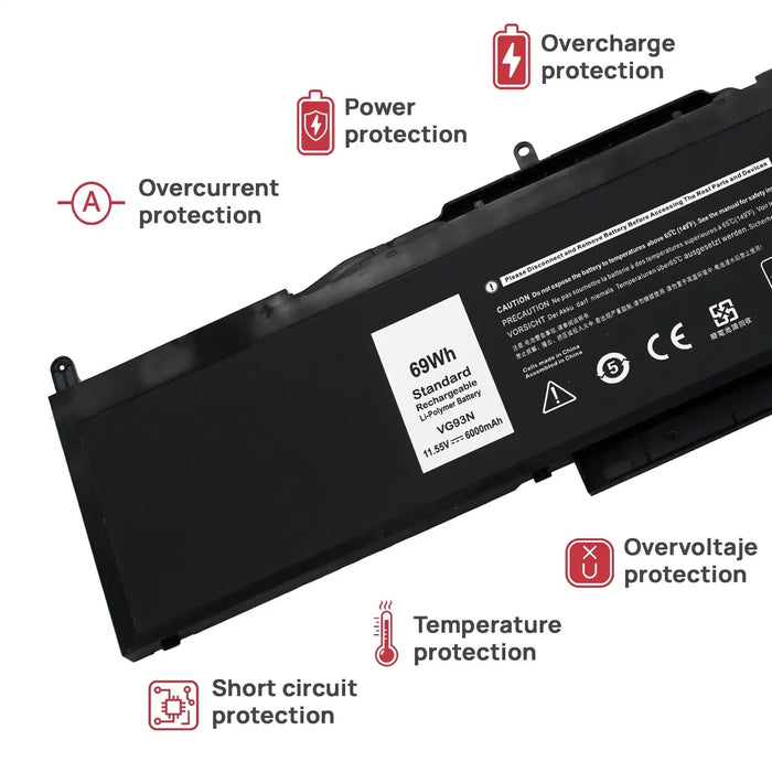 Batería Para Portátil Dell Precision 15 3520 Vg93N