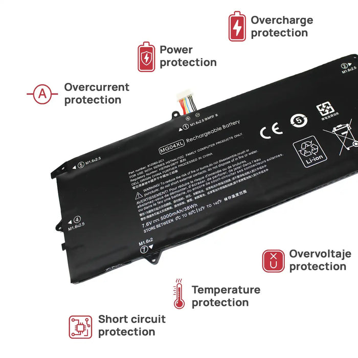 Batería Para Portátil Hp Elite X2 1012 G1 Mc04Xl Hstnn-Db7F 812060-2B1