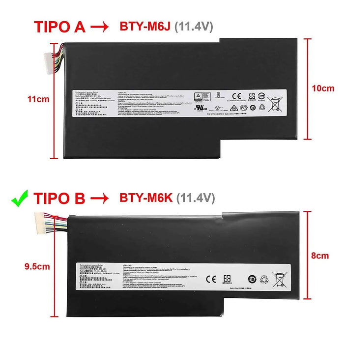 Batería Para Portátil Msi Gf63 8Rc