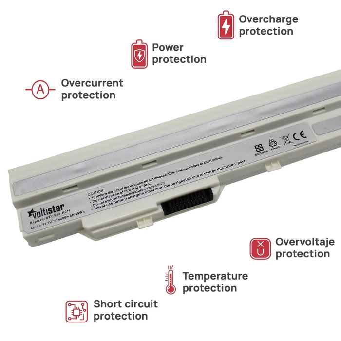 Batería Para Portátil Msi Wind U100