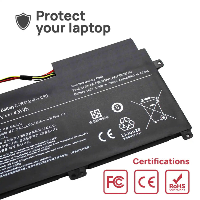 Batería Para Portátil Samsung Np370R5E Np370R4E Np450R5E Np470R5E Aa-Pbvn 3Ab