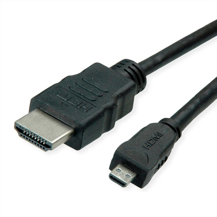 Roline Verde Hdmi High Speed Cable Mit Ethernet, Hdmi St - Micro Hdmi St, 2 M