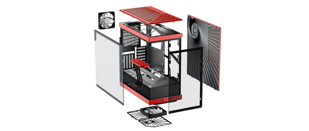 EAN 1220000350304 - HYTE Y40 Midi Tower Negro, Rojo imagen 7