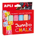 EAN 8410782143673 - APLI Kids 14367 tiza Azul, Verde, Lila, Naranja, Rojo, Amarillo 6 pieza(s) imagen 1