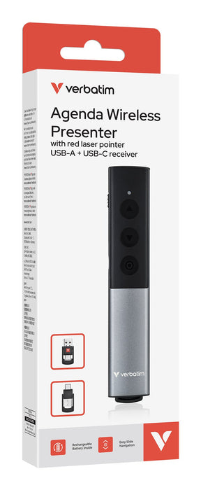 EAN 0023942323662 - Verbatim 32366 apuntador inalámbricos RF Negro, Plata imagen 1