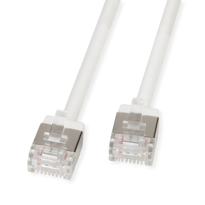 Roline U Ftp Datacenter Cable De Red Cat.6a (Class Ea), Lsoh, Slim, Extra Kurzer Stecker, Wei, 5 M