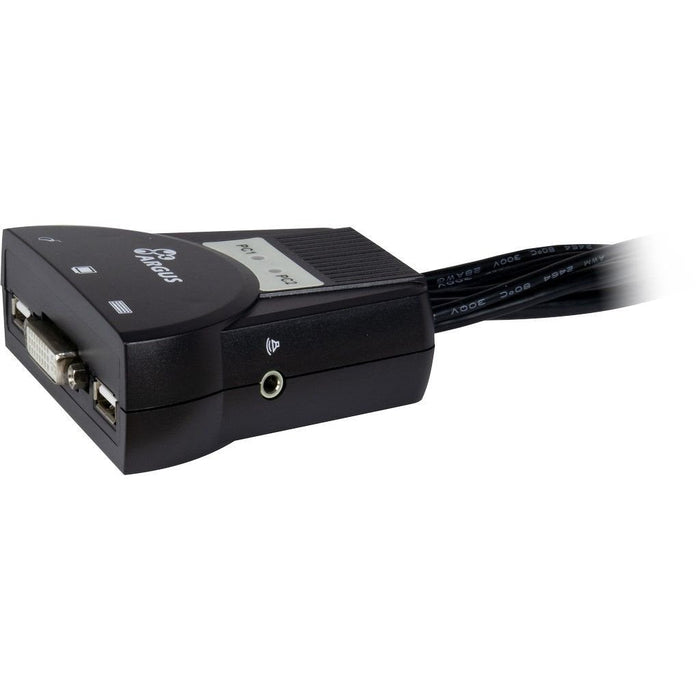 Switch Kvm Inter-Tech Ls-21da Dvi, 2 Puertos, Plástico