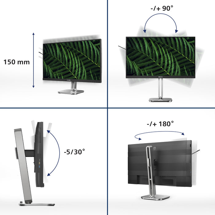 EAN 8721038001785 - Philips 5000 series 27B2G5500/00 pantalla para PC 68,6 cm (27") 2560 x 1440 Pixeles Quad HD LCD Antracita imagen 7