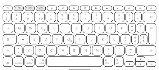 EAN 5099206125919 - Logitech 920-012965 teclado para móvil QWERTZ Alemán Bluetooth Blanco imagen 2