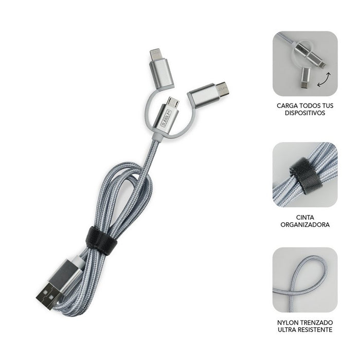 EAN 8436586740757 - SUBBLIM SUB-CHG-4CC001 cargador de dispositivo móvil Universal Plata Encendedor de cigarrillos Carga rápi imagen 8
