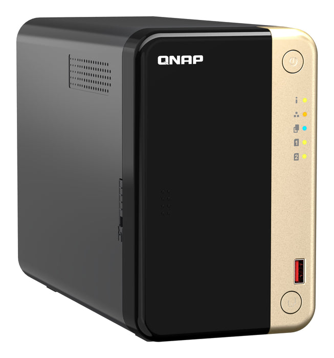 EAN 4711103082331 - QNAP TS-264 NAS Torre Intel® Celeron® N5095 8 GB 0 TB QNAP QTS Negro, Oro imagen 3