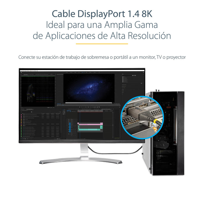 EAN 0065030889087 - StarTech.com DP14VMM3M cable DisplayPort Gris, Negro imagen 10