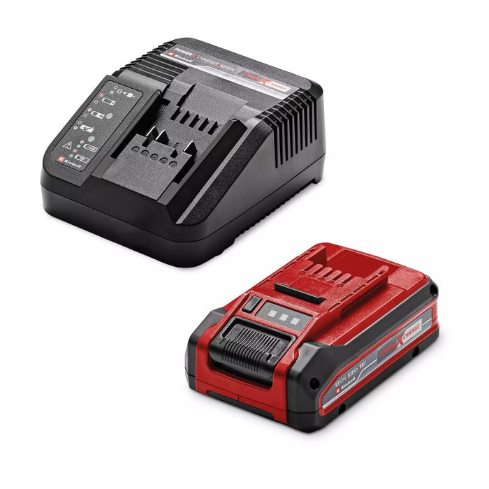 Taladro Einhell  Percutor Inalámbrico Profesional Tp-Hd 18/28 Li Bl+4, 18 Voltios Rojo/Negro, Batería De Iones De Litio 3,0 Ah, Juego De Accesorios De 4 Piezas, Estuche Electrónico S 4514274