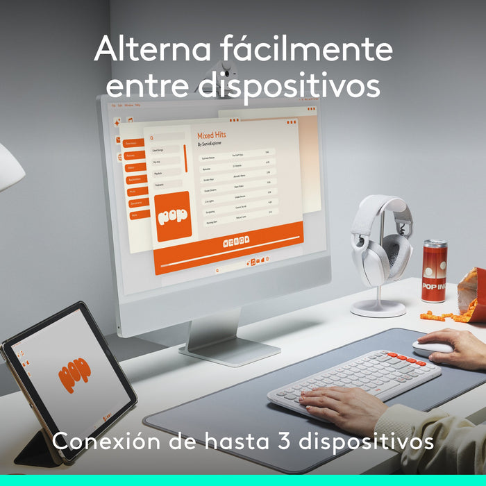 EAN 5099206127869 - Logitech 920-013120 teclado Ratón incluido Universal QWERTY Español Rosa imagen 17