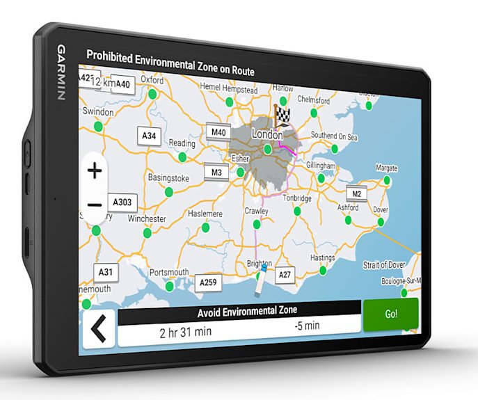 EAN 0753759335465 - Garmin dēzl LGV1020 navegador Fijo 25,6 cm (10.1") TFT Pantalla táctil 554 g Negro imagen 5