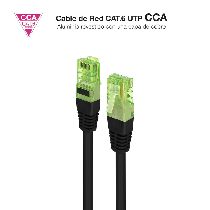 EAN 8433281016132 - Nanocable 10.20.1400-L25-BK cable de red 0,25 m Cat6 U/UTP (UTP) imagen 3