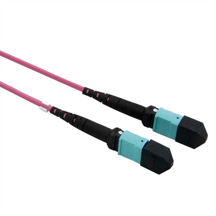 Cable Value 21.99.1102 De Fibra Optica 5 M Mpo Om4 Violeta